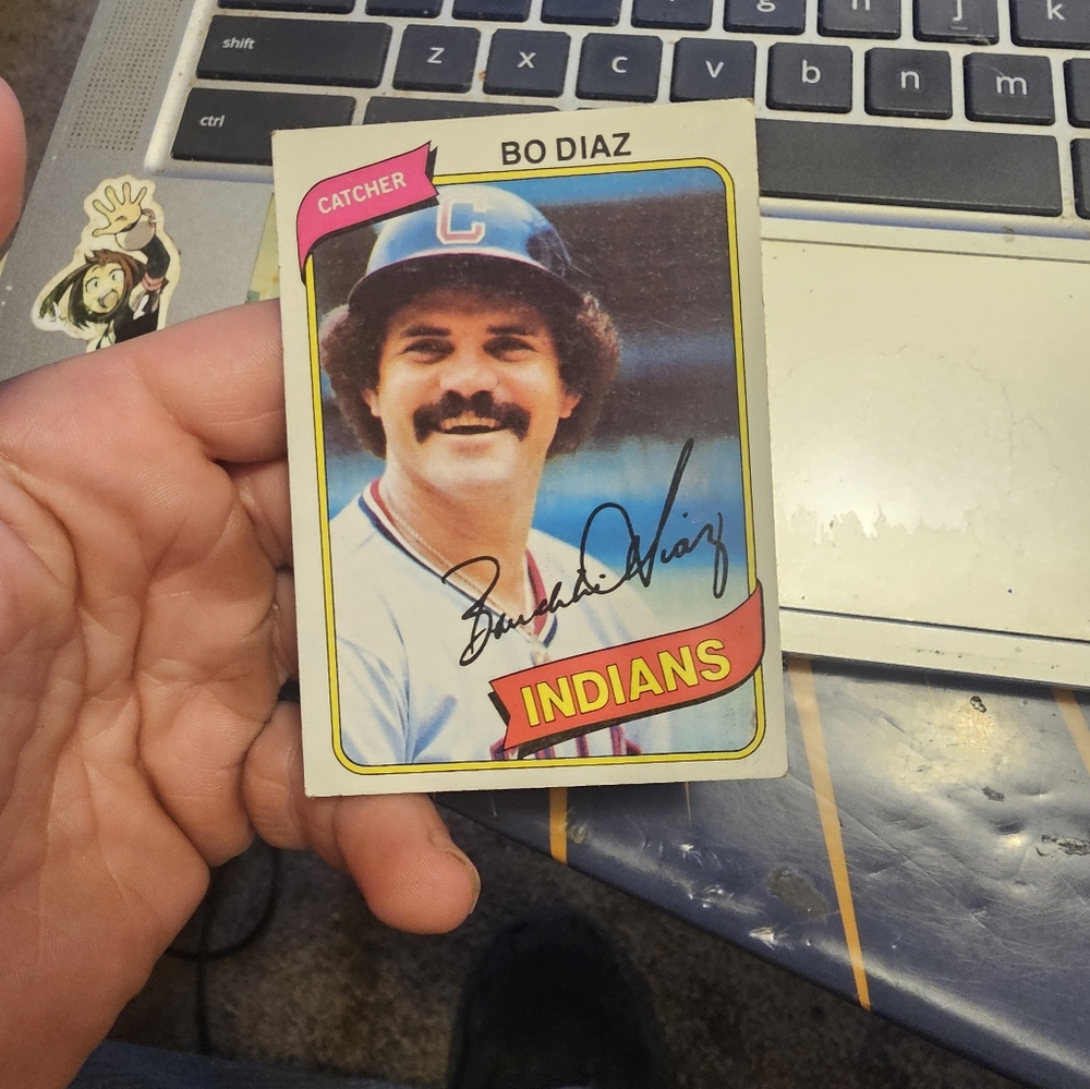 Bo diaz baseball card